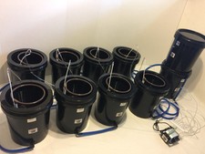 Coltura acqua ricircolo aeroponico idroponico secchio 5 galloni 8 sistema di coltivazione