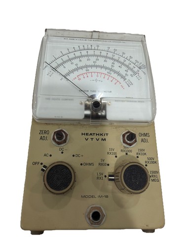 Heathkit vtvm tubo - im-18,