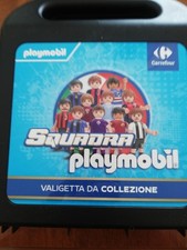 SQUADRA PLAYMOBIL CARREFOUR COMPLETA CON VALIGETTA 