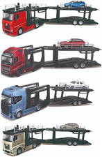 B Camion Bisarca Con Auto B - Modellino Realistico Camion Con Auto in Scala 1:43