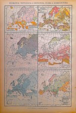 Carta geografica antica EUROPA