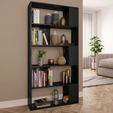 vidaXL Libreria/Divisorio Nero