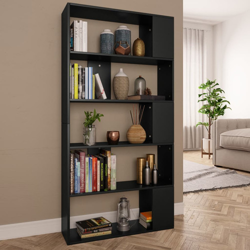 Vidaxl libreria divisorio nero - libreria/divisorio,