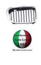 GRIGLIA RADIATORE DX NERA C/CROMATA PER BMW SERIE 3 E46 COUPE' 98>01 1998>2001