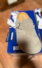Birkenstock Boston Taupe Suede