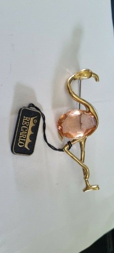Spilla grande con - con, pietre