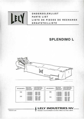 Manuale ricambi lely - manuale,