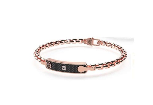 Bracciale uomo zancan - uomo, acciaio