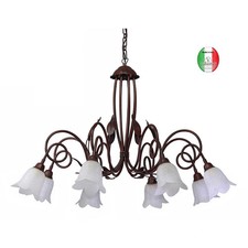 Lampadario ferro battuto - ferro,