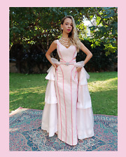 Abito Lungo Matrimonio Donna  Rosa Tulle 40 Sartoriale Barbie Elie Saab 