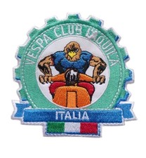 *HH* Toppa patch Decorazione Vespa Club L'Aquila Italia Lambretta Moto Motorino 