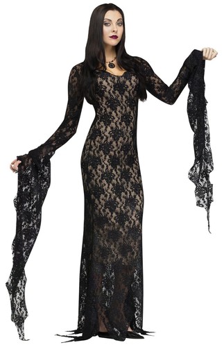 Costume halloween morticia - da,