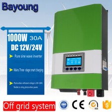 MPPT Inverter Ibrido Solare Regolatore di Carica Solare 1KW 12V 24V Pure Sine Inverter