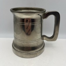 Vintage English Pewter Tankard-9.5cm High-192g-Drinking Mug-Gift-FREE UK POSTAGE