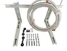 Kit installazione montaggio climatizzatore condizionatore 1/4'' 3/8'' con staffa