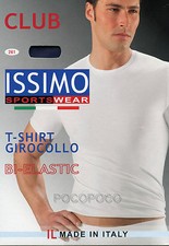 Maglia girocollo da uomo a mezza manica in microfibra Bellissima Issimo 261