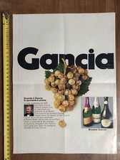 Due pubblicità vintage 1970: spumanti GANCIA Asti + camicie INGRAM, FAI PROPOSTA