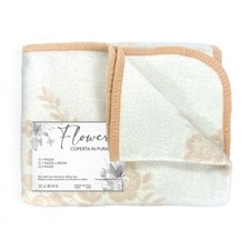Coperta Flower in 100% Pura