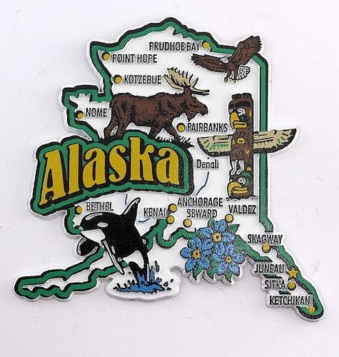 Mappa stato alaska - di,