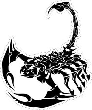 Adesivi adesivo tunning auto tribale tribali scorpione moto bomb sticker