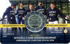 2 EURO BELGIO 2017 COINCARD -