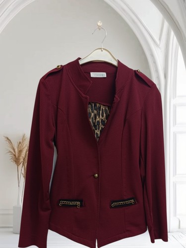 Blzer donna rosso bordeaux