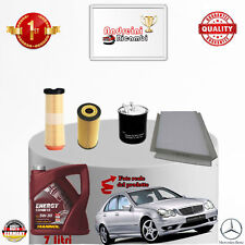 KIT TAGLIANDO FILTRI + OLIO MERCEDES C 220 CDi W203 110KW DAL 2006 -> 2007
