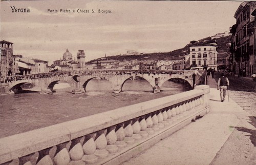Verona ponte pietra e - ponte,