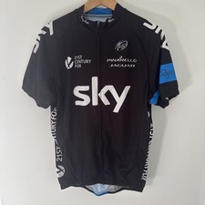 Maglia maglia squadra ciclismo Sky taglia XL Pinarello Jaguar 21st Century Fox