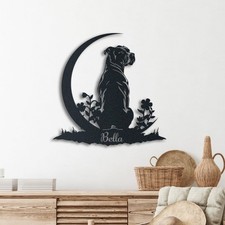 Wall Art Pit Bull Metal