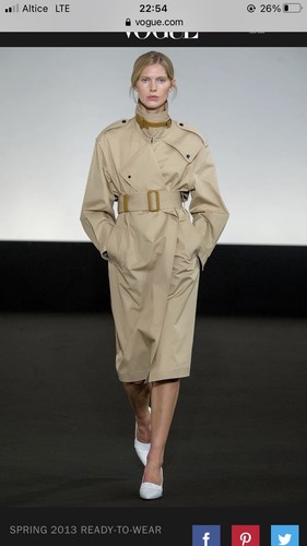 Cappotto trench hermes taglia - hermes,
