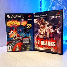 PS2 7 BLADES E CRASH TAG TEAM RACING PAL ITA IN BUONE CONDIZIONI TESTATI
