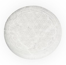 SELENITE pietra minerale DISCO