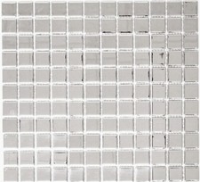 Mosaico Argento Effetto Cromo