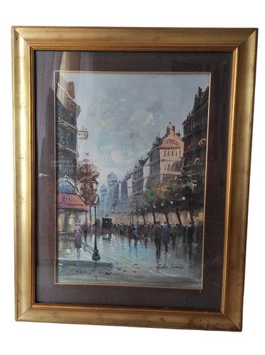 Quadro olio tela giulio de - tela,