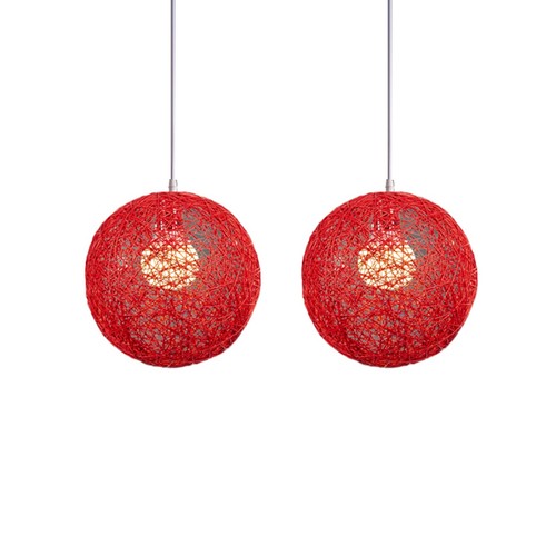 Bambou rouge lustre - 2x, rouge,lustre