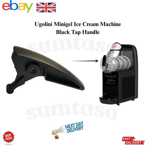 Manico rubinetto nero minigel - manico,