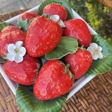 Cesto Frutta Fragola Maiolica