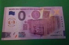 Billet 0 Euro souvenir  Monaco