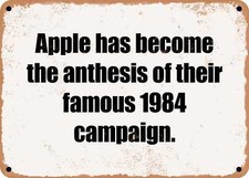 METAL SIGN - Apple has become
