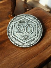 REGNO D'ITALIA. VITTORIO EMANUELE III. 20 CENTESIMI ESAGONO 1919