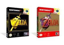 Legend of Zelda Ocarina of Time N64 Cover Art + solo scatola (no gioco)