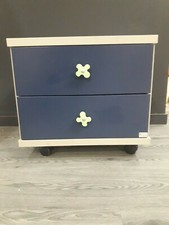 Italian Business Comodino 2 cassetti su ruote cameretta ufficio IB moderno