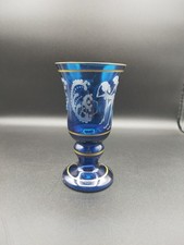 Bicchiere in cristallo molato con scena erotica "Biedermeier"