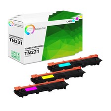 Set toner compatibile TCT 3PK TN221 per Brother HL 3140cw 3170cdw MFC 9340cdw