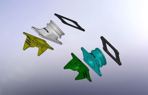 Suzuki rgv250 intake manifold - intake,