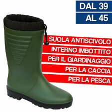 STIVALE STIVALI DA LAVORO INVERNALI IMBOTTITI PELLICCIA ANTI FREDDO IN PVC 33794