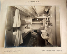 Navi Società Cosulich Motonave Saturnia e Vulcania lotto 9 foto interni 1930-35
