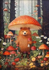 0_Orso nella Foresta di Funghi