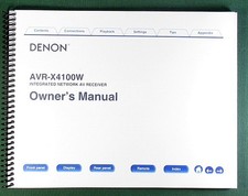 Denon AVR-X4100W Instruction